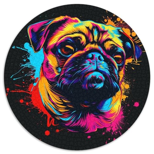 1000-teiliges Puzzle Mops 1000-teiliges Puzzle für Erwachsene DIY Heimdekoration Denkspiel für Teenager 67,5 x 67,5 cm 1000-teiliges Puzzle Mops 1000-teiliges Puzzle für Erwachsene DIY Heimdekoration Denkspiel für Teenager 67,5 x 67,5 cm von LGSHENG