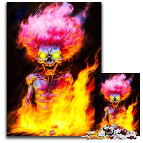 1000-teiliges Puzzle für Erwachsene, „Whispers of The Past“, Totenkopf-Puzzle für Erwachsene, Denkspiel für Teenager, 50x75cm von LGSHENG