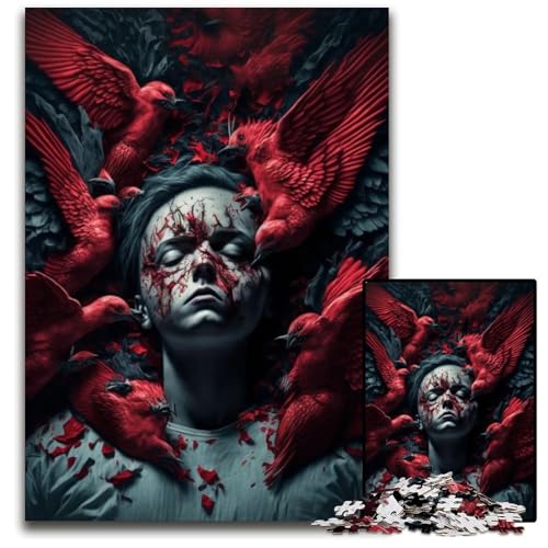 1000-teiliges Puzzle für Erwachsene, Albträume, Holzpuzzle, schwieriges Denkspiel für Jugendliche, 50x75cm 1000-teiliges Puzzle für Erwachsene, Albträume, Holzpuzzle, schwieriges Denkspiel für Jugendliche, 50x75cm von LGSHENG