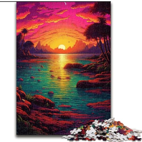 1000-teiliges Puzzle für Erwachsene, Anime-Kunst-Landschaftspuzzle für Teenager und Familien, perfekte DIY-Dekoration und knifflige Herausforderung (Größe: 50x75cm) von LGSHENG