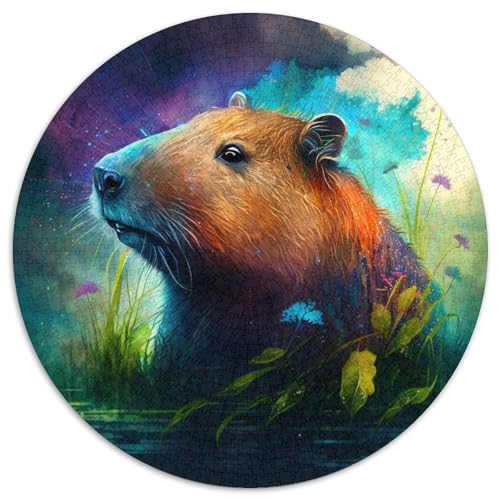 1000-teiliges Puzzle für Erwachsene, Capybara-Puzzle für Erwachsene, ideales Urlaubs- oder Geburtstagsgeschenk, Partyspiel-Spielzeug, 67,5 x 67,5 cm von LGSHENG