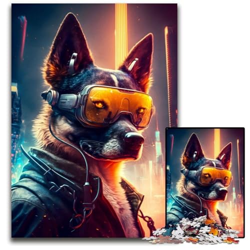 1000-teiliges Puzzle für Erwachsene, Cooles Hunde-Holzpuzzle, schwieriges Denkspiel für Jugendliche, 50x75cm 1000-teiliges Puzzle für Erwachsene, Cooles Hunde-Holzpuzzle, schwieriges Denkspiel für Jugendliche, 50x75cm von LGSHENG