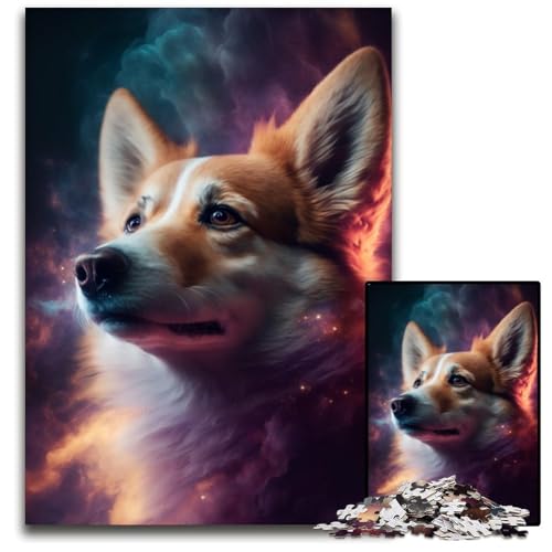 1000-teiliges Puzzle für Erwachsene, Corgi-Hunde-Puzzles für Erwachsene, Denkspiel für Teenager, 50x75cm 1000-teiliges Puzzle für Erwachsene, Corgi-Hunde-Puzzles für Erwachsene, Denkspiel für Teenager, 50x75cm von LGSHENG
