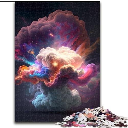1000-teiliges Puzzle für Erwachsene, Explosion of Color V Puzzle, perfekt für Teenager, Familienzusammenhalt, Denksportaufgabe und DIY-Geschenk zur Heimdekoration (Größe: 50x75cm) von LGSHENG