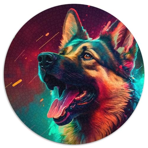 1000-teiliges Puzzle für Erwachsene, Fantasy-Puzzle mit deutschem Schäferhund, ideales Urlaubs- oder Geburtstagsgeschenk, Partyspiel-Spielzeug, 67,5 x 67,5 cm von LGSHENG