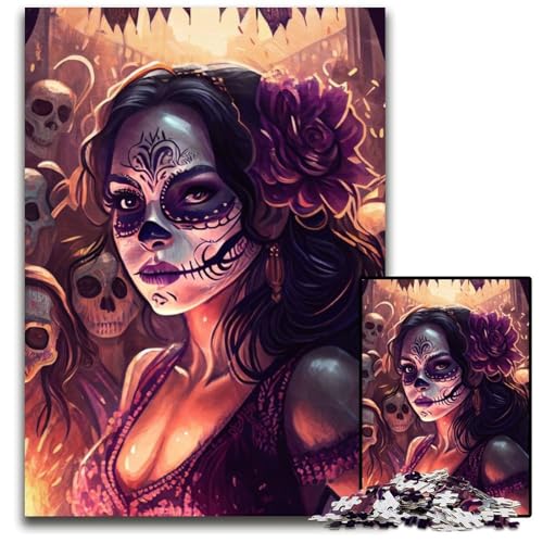 1000-teiliges Puzzle für Erwachsene, Festival of Life-Puzzle für Erwachsene, perfekt für Halloween, Weihnachten, Geburtstagsgeschenk, 50x75cm von LGSHENG