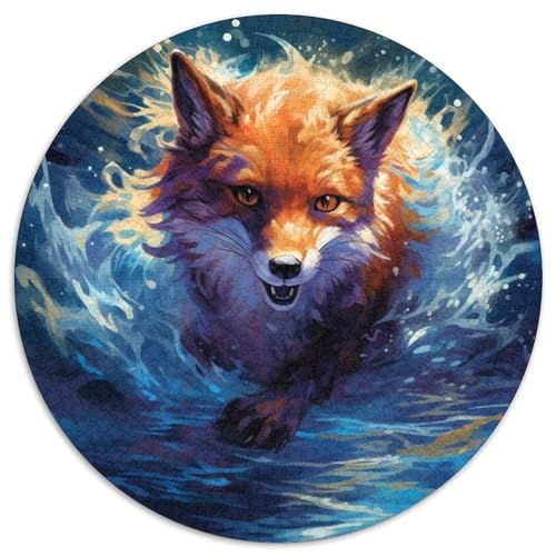 1000-teiliges Puzzle für Erwachsene, Fuchs-Puzzle für Erwachsene, ideales Urlaubs- oder Geburtstagsgeschenk, Partyspiel-Spielzeug, 67,5 x 67,5 cm von LGSHENG