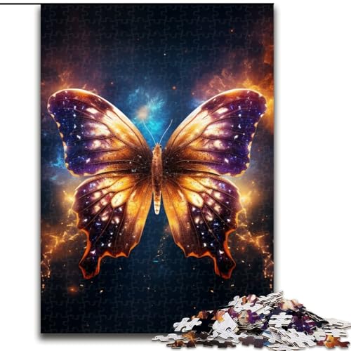 1000-teiliges Puzzle für Erwachsene, Galaxie-Schmetterlings-Puzzle, anspruchsvolles Denkspiel für Teenager, Spaß für den Spieleabend mit der Familie (Größe: 26x38cm) von LGSHENG
