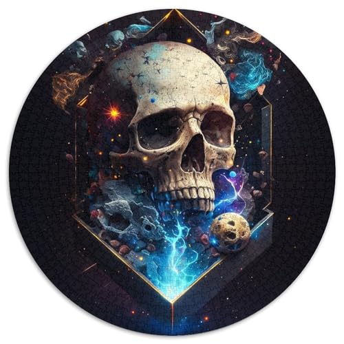 1000-teiliges Puzzle für Erwachsene, Galaxie-Totenkopf, Unmögliches Puzzle für Erwachsene, Denksportaufgabe, Spiel für Erwachsene, interaktive Familienaktivität, 67,5 x 67,5 cm 1000-teiliges Puzzle für Erwachsene, Galaxie-Totenkopf, Unmögliches Puzzle für Erwachsene, Denksportaufgabe, Spiel für Erwachsene, interaktive Familienaktivität, 67,5 x 67,5 cm von LGSHENG