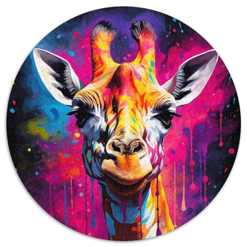 1000-teiliges Puzzle für Erwachsene, Giraffen-Puzzle für Erwachsene, Familieninteraktion und lustiges Geschenk, lebendiges abstraktes Design, 67,5 x 67,5 cm 1000-teiliges Puzzle für Erwachsene, Giraffen-Puzzle für Erwachsene, Familieninteraktion und lustiges Geschenk, lebendiges abstraktes Design, 67,5 x 67,5 cm von LGSHENG