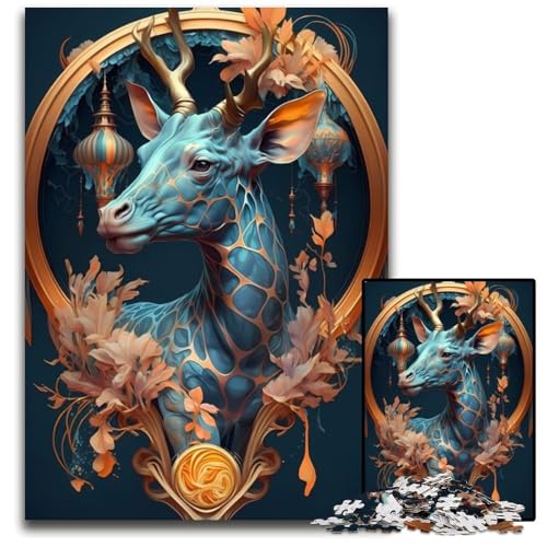 1000-teiliges Puzzle für Erwachsene, Giraffen-Zaubersprüche, Puzzles für Erwachsene, Denksportspiel für Teenager, 26x38cm 1000-teiliges Puzzle für Erwachsene, Giraffen-Zaubersprüche, Puzzles für Erwachsene, Denksportspiel für Teenager, 26x38cm von LGSHENG