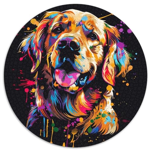 1000-teiliges Puzzle für Erwachsene, Golden Retriever, Unmögliches Puzzle für Erwachsene, Denksportaufgabe, Spiel für Erwachsene, interaktive Familienaktivität, 67,5 x 67,5 cm 1000-teiliges Puzzle für Erwachsene, Golden Retriever, Unmögliches Puzzle für Erwachsene, Denksportaufgabe, Spiel für Erwachsene, interaktive Familienaktivität, 67,5 x 67,5 cm von LGSHENG