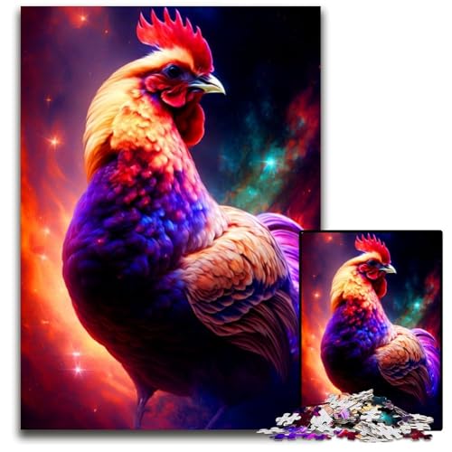 1000-teiliges Puzzle für Erwachsene, Hahn, Holzpuzzle, hochschwieriges Denkspiel für Jugendliche, 26x38cm 1000-teiliges Puzzle für Erwachsene, Hahn, Holzpuzzle, hochschwieriges Denkspiel für Jugendliche, 26x38cm von LGSHENG