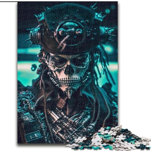 1000-teiliges Puzzle für Erwachsene, Kapitän-Skelett-Puzzle, pädagogisches Denkspiel, künstlerische Heim- und Bürodekoration, ab 14 Jahren (Größe: 26x38cm) von LGSHENG