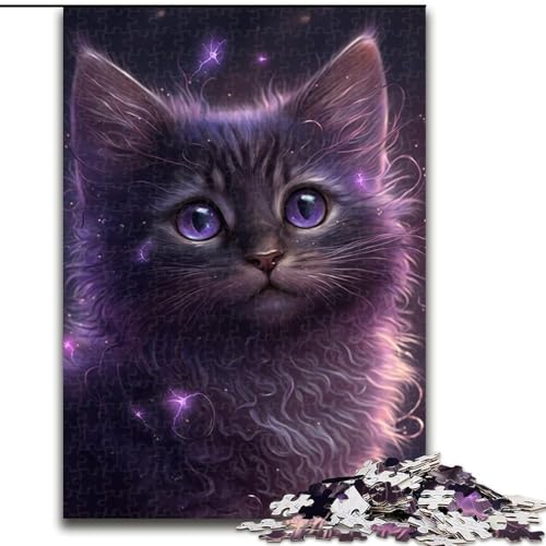 1000-teiliges Puzzle für Erwachsene, Katzen-Puzzle, pädagogisches Denkspiel, künstlerische Heim- und Bürodekoration, ab 14 Jahren (Größe: 26x38cm) von LGSHENG