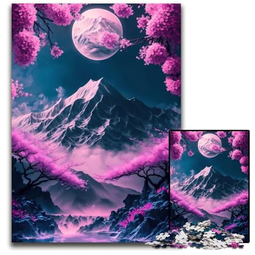 1000-teiliges Puzzle für Erwachsene, Kirschblüte, japanische Kunst, Holzpuzzle, schwieriges Denkspiel für Jugendliche, 26x38cm 1000-teiliges Puzzle für Erwachsene, Kirschblüte, japanische Kunst, Holzpuzzle, schwieriges Denkspiel für Jugendliche, 26x38cm von LGSHENG