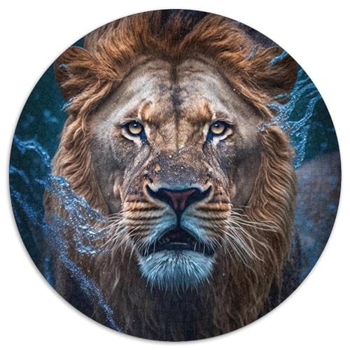 1000-teiliges Puzzle für Erwachsene, König des Dschungels, Puzzle für Erwachsene, Familieninteraktion und lustiges Geschenk, lebendiges abstraktes Design, 67,5 x 67,5 cm 1000-teiliges Puzzle für Erwachsene, König des Dschungels, Puzzle für Erwachsene, Familieninteraktion und lustiges Geschenk, lebendiges abstraktes Design, 67,5 x 67,5 cm von LGSHENG