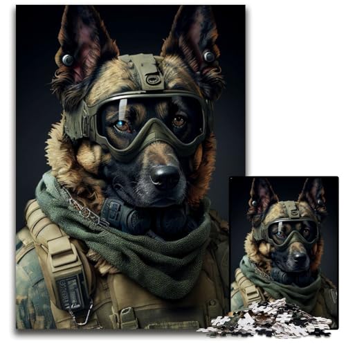 1000-teiliges Puzzle für Erwachsene, Kriegshund-Puzzles für Erwachsene, Denkspiel für Teenager, 26x38cm 1000-teiliges Puzzle für Erwachsene, Kriegshund-Puzzles für Erwachsene, Denkspiel für Teenager, 26x38cm von LGSHENG