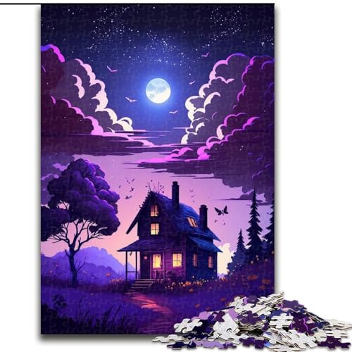 1000-teiliges Puzzle für Erwachsene, Lavendelhaus-Puzzle, pädagogisches Denkspiel, künstlerische Heim- und Bürodekoration, ab 14 Jahren (Größe: 26x38cm) von LGSHENG