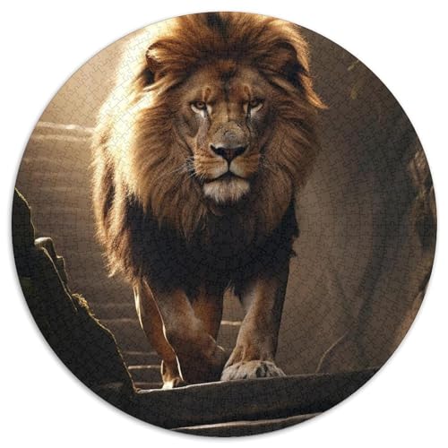 1000-teiliges Puzzle für Erwachsene, Löwe, Unmögliches Puzzle für Erwachsene, Denksportaufgabe, Spiel für Erwachsene, interaktive Familienaktivität, 67,5 x 67,5 cm 1000-teiliges Puzzle für Erwachsene, Löwe, Unmögliches Puzzle für Erwachsene, Denksportaufgabe, Spiel für Erwachsene, interaktive Familienaktivität, 67,5 x 67,5 cm von LGSHENG