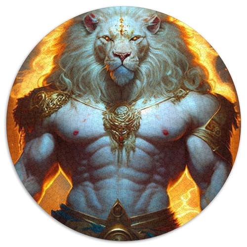 1000-teiliges Puzzle für Erwachsene, Löwen-Puzzle für Erwachsene, ideales Urlaubs- oder Geburtstagsgeschenk, Partyspiel-Spielzeug, 67,5 x 67,5 cm von LGSHENG