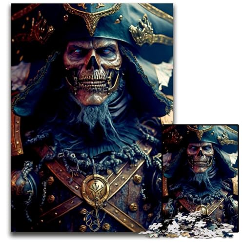 1000-teiliges Puzzle für Erwachsene, Piratenkapitän-Puzzle für Erwachsene, Denkspiel für Teenager, 26x38cm 1000-teiliges Puzzle für Erwachsene, Piratenkapitän-Puzzle für Erwachsene, Denkspiel für Teenager, 26x38cm von LGSHENG