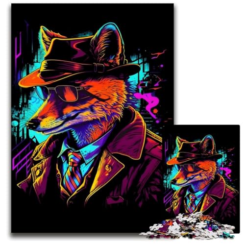 1000-teiliges Puzzle für Erwachsene, Poster „Red Fox Gang Leader“, Puzzles für Erwachsene, Denksportspiel für Teenager, 50x75cm 1000-teiliges Puzzle für Erwachsene, Poster „Red Fox Gang Leader“, Puzzles für Erwachsene, Denksportspiel für Teenager, 50x75cm von LGSHENG