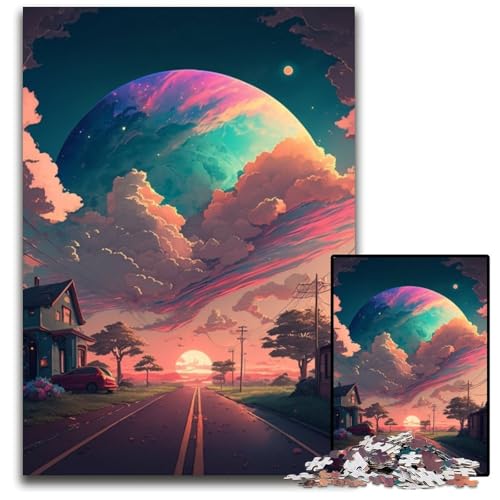 1000-teiliges Puzzle für Erwachsene, Puzzles im japanischen Stil für Erwachsene, Denkspiel für Teenager, 50x75cm von LGSHENG