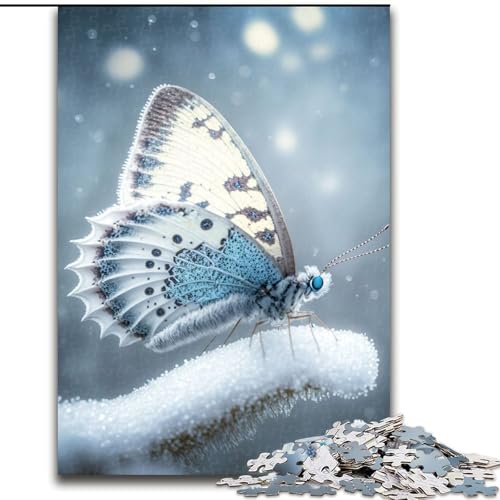 1000-teiliges Puzzle für Erwachsene, Schmetterlings-Puzzle, pädagogisches Denkspiel, künstlerische Heim- und Bürodekoration, ab 14 Jahren (Größe: 26x38cm) von LGSHENG
