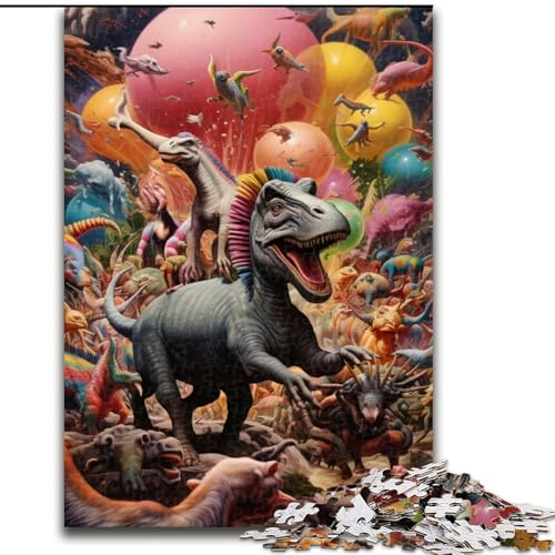 1000-teiliges Puzzle für Erwachsene, Tierparty-Puzzle, anspruchsvolles Denkspiel für Teenager, Spaß für den Familienspieleabend (Größe: 50x75cm) von LGSHENG