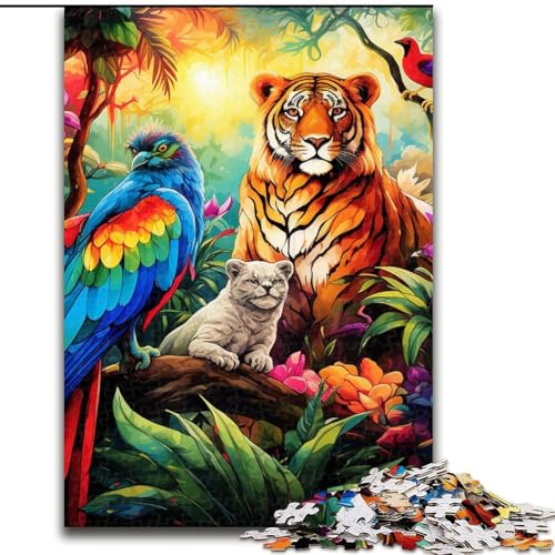 1000-teiliges Puzzle für Erwachsene, Tierwelt-Puzzle, anspruchsvolles Denkspiel für Teenager, Spaß für den Familienspieleabend (Größe: 50x75cm) von LGSHENG