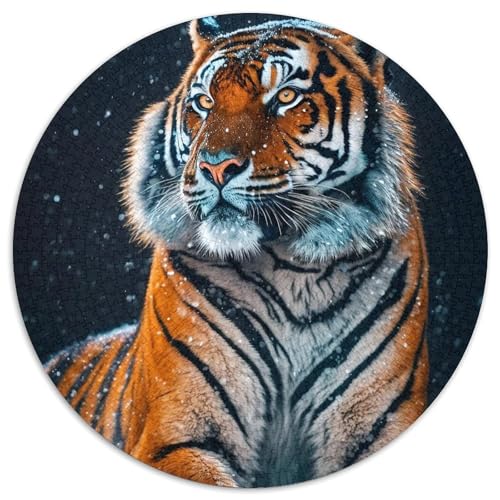 1000-teiliges Puzzle für Erwachsene, Tiger-Puzzle für Erwachsene, ideales Urlaubs- oder Geburtstagsgeschenk, Partyspiel-Spielzeug, 67,5 x 67,5 cm von LGSHENG