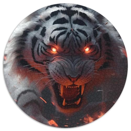 1000-teiliges Puzzle für Erwachsene, Tiger-Puzzles für Erwachsene, Weihnachten, Halloween, Ostern, Neujahr (67,5 x 67,5 cm) von LGSHENG