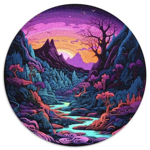 1000-teiliges Puzzle für Erwachsene, Wald-Puzzle für Erwachsene, ideales Urlaubs- oder Geburtstagsgeschenk, Partyspiel-Spielzeug, 67,5 x 67,5 cm von LGSHENG