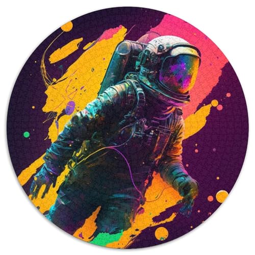 1000-teiliges Puzzle für Erwachsene, Weltraum-Astronauten-Puzzle für Erwachsene, Familieninteraktion und lustiges Geschenk, lebendiges abstraktes Design, 67,5 x 67,5 cm 1000-teiliges Puzzle für Erwachsene, Weltraum-Astronauten-Puzzle für Erwachsene, Familieninteraktion und lustiges Geschenk, lebendiges abstraktes Design, 67,5 x 67,5 cm von LGSHENG