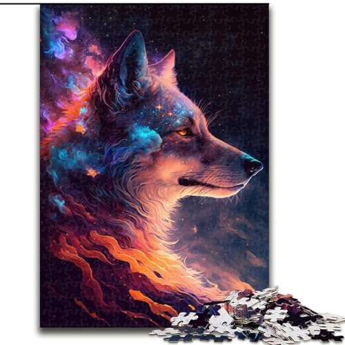 1000-teiliges Puzzle für Erwachsene, Wolf-Puzzle, anspruchsvolles Denkspiel für Teenager, perfekt als Heimdekoration oder Geschenk (Größe: 26x38cm) von LGSHENG