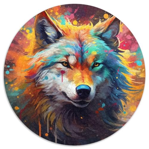 1000-teiliges Puzzle für Erwachsene, Wolf-Puzzle für Erwachsene, ideales Urlaubs- oder Geburtstagsgeschenk, Partyspiel-Spielzeug, 67,5 x 67,5 cm von LGSHENG