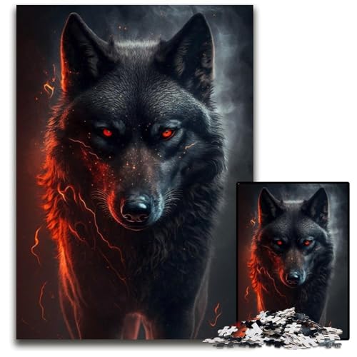 1000-teiliges Puzzle für Erwachsene, Wolfspuzzle für Erwachsene, Denkspiel für Teenager, 50x75cm 1000-teiliges Puzzle für Erwachsene, Wolfspuzzle für Erwachsene, Denkspiel für Teenager, 50x75cm von LGSHENG