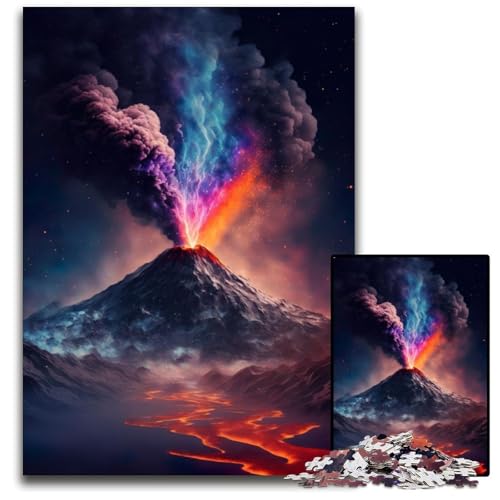 1000-teiliges Puzzle für Erwachsene, ausbrechender Weltraumvulkan, Holzpuzzle, hochschwieriges Denkspiel für Jugendliche, 50x75cm 1000-teiliges Puzzle für Erwachsene, ausbrechender Weltraumvulkan, Holzpuzzle, hochschwieriges Denkspiel für Jugendliche, 50x75cm von LGSHENG