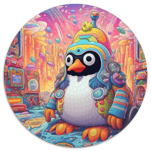 1000-teiliges Puzzle für Erwachsene, farbenfrohes Pinguin-Kunst-Puzzle für Erwachsene, anspruchsvolles DIY-Denkspiel, perfektes Familienspiel oder dekoratives Geschenk (67,5 x 67,5 cm) von LGSHENG