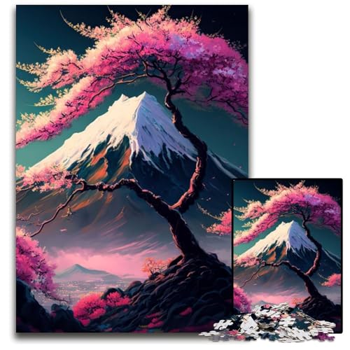 1000-teiliges Puzzle für Erwachsene, japanische Kirschblüten, Papppuzzle, hochschwieriges Denkspiel für Jugendliche, 26x38cm 1000-teiliges Puzzle für Erwachsene, japanische Kirschblüten, Papppuzzle, hochschwieriges Denkspiel für Jugendliche, 26x38cm von LGSHENG