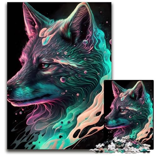 1000-teiliges Puzzle für Erwachsene, kostbarer Wolf, Holzpuzzle, hochschwieriges Denkspiel für Teenager, 26x38cm 1000-teiliges Puzzle für Erwachsene, kostbarer Wolf, Holzpuzzle, hochschwieriges Denkspiel für Teenager, 26x38cm von LGSHENG