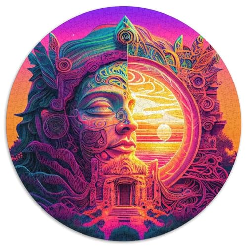 1000-teiliges Puzzle für Erwachsene, psychedelisches Unmögliches Puzzle für Erwachsene, Denksportaufgabe, Spiel für Erwachsene, interaktive Familienaktivität, 67,5 x 67,5 cm 1000-teiliges Puzzle für Erwachsene, psychedelisches Unmögliches Puzzle für Erwachsene, Denksportaufgabe, Spiel für Erwachsene, interaktive Familienaktivität, 67,5 x 67,5 cm von LGSHENG