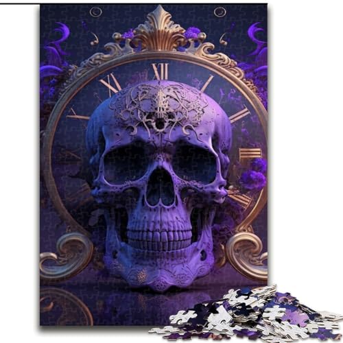 1000-teiliges Puzzle für Erwachsene, schönes Totenkopf-Puzzle, pädagogisches Denkspiel, künstlerische Heim- und Bürodekoration, ab 14 Jahren (Größe: 50x75cm) von LGSHENG