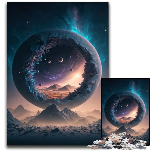 1000-teiliges Puzzle für Erwachsene, Portal zum Weltraum, Holzpuzzle, hochschwieriges Denkspiel für Jugendliche, 50x75cm 1000-teiliges Puzzle für Erwachsene, Portal zum Weltraum, Holzpuzzle, hochschwieriges Denkspiel für Jugendliche, 50x75cm von LGSHENG