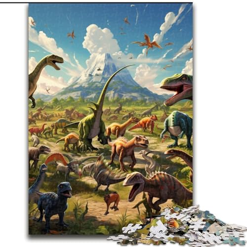 1000-teiliges Puzzle für Erwachsene Dinosaurierwelt, Teenager, Paare und Freunde zum Geburtstag, zu Weihnachten (Größe: 50x75cm) von LGSHENG