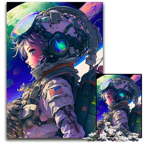 1000-teiliges Puzzle für Erwachsene. Das Astronauten-Puzzle für Erwachsene. Perfekt für Halloween, Weihnachten, Geburtstagsgeschenk. 26x38cm von LGSHENG