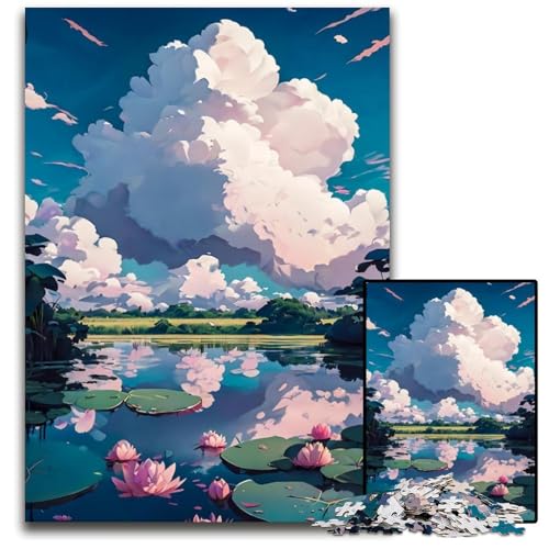 1000-teiliges Puzzle im japanischen Stil, Geschenke für Erwachsene, Unmögliches Puzzle, Herausforderndes Denkspiel für Teenager, Familienspaß, Interaktives Spiel, 26x38cm 1000-teiliges Puzzle im japanischen Stil, Geschenke für Erwachsene, Unmögliches Puzzle, Herausforderndes Denkspiel für Teenager, Familienspaß, Interaktives Spiel, 26x38cm von LGSHENG