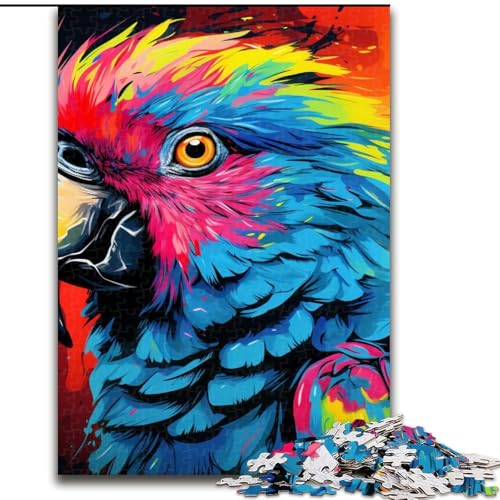 1000-teiliges Puzzle mit Tieren, Vögeln, Papageien, perfekt für Teenager, zum Zusammenhalt der Familie, als Denksportaufgabe und als Geschenk zur Heimdekoration (Größe: 50x75cm) von LGSHENG