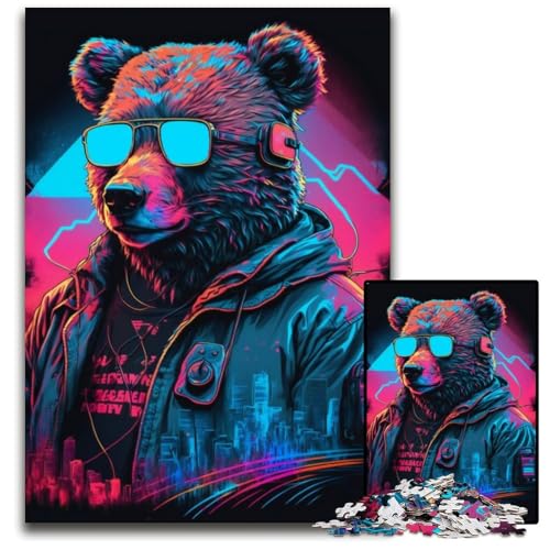1000-teiliges Puzzle von Bearwave aus Holz, Puzzle für Erwachsene, anspruchsvolles DIY-Denkspiel, perfektes Familienspiel oder dekoratives Geschenk, 26x38cm 1000-teiliges Puzzle von Bearwave aus Holz, Puzzle für Erwachsene, anspruchsvolles DIY-Denkspiel, perfektes Familienspiel oder dekoratives Geschenk, 26x38cm von LGSHENG